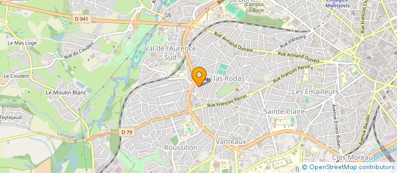 localisation de l'entreprise MADAME DELPHINE BLONDEAU à LIMOGES
