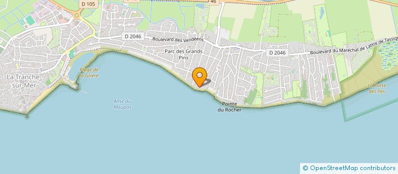 localisation de l'entreprise MADAME DELPHINE BOCQUET à LA TRANCHE-SUR-MER
