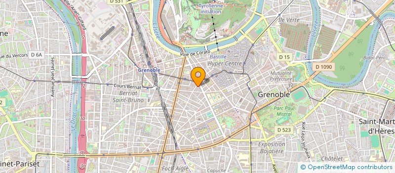 localisation de l'entreprise MADAME DELPHINE BOCQUET LE BARS  GRENOBLE