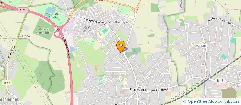 localisation de l'entreprise MADAME DELPHINE BOCQUILLON  SOMAIN