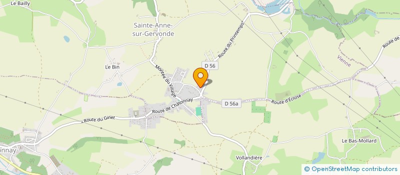 localisation de l'entreprise MADAME DELPHINE BONIN  SAINTE-ANNE-SUR-GERVONDE