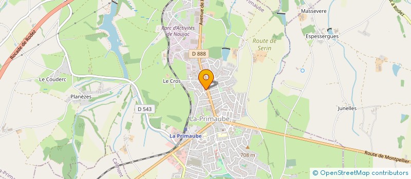 localisation de l'entreprise MADAME DELPHINE BONNEVIALE  LUC-LA-PRIMAUBE