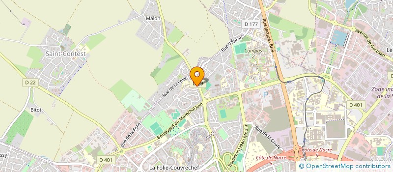 localisation de l'entreprise MADAME DELPHINE BOUCHARD à CAEN