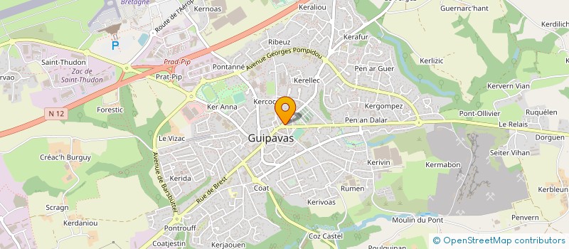 localisation de l'entreprise MADAME DELPHINE BOUCHARE à GUIPAVAS
