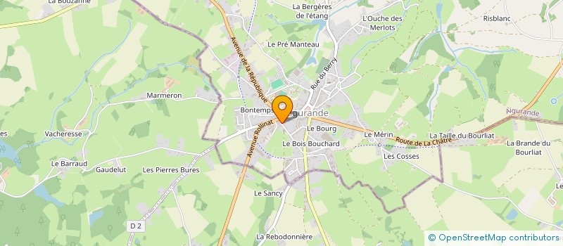 localisation de l'entreprise MADAME DELPHINE BOUCHONNET à AIGURANDE