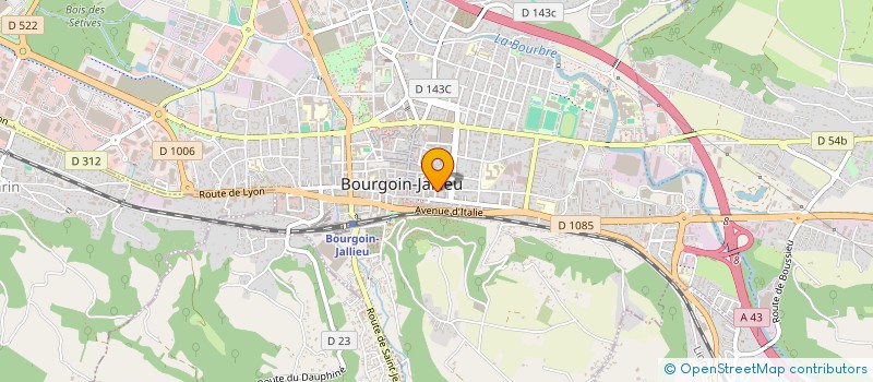 localisation de l'entreprise MADAME DELPHINE BOUDOT  BOURGOIN-JALLIEU