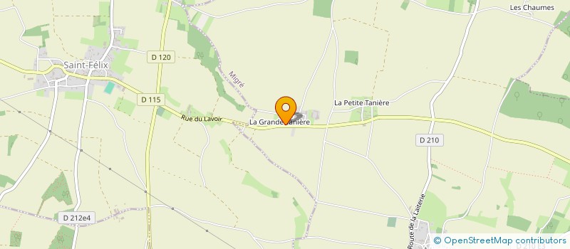 localisation de l'entreprise MADAME DELPHINE BOULANGER  MIGRE