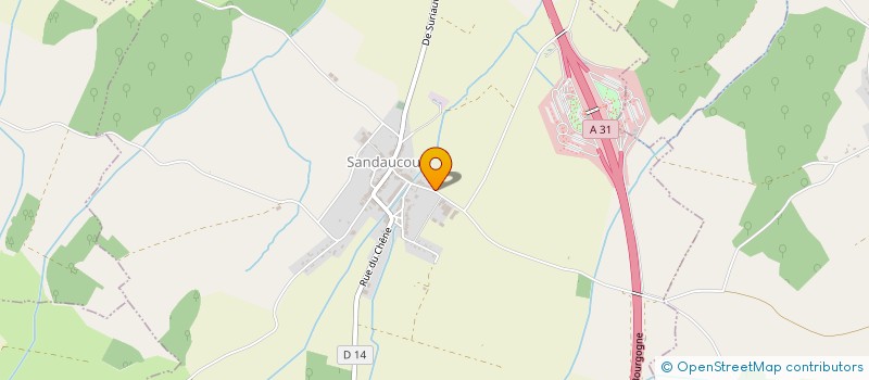 localisation de l'entreprise MADAME DELPHINE BOULANGER  SANDAUCOURT
