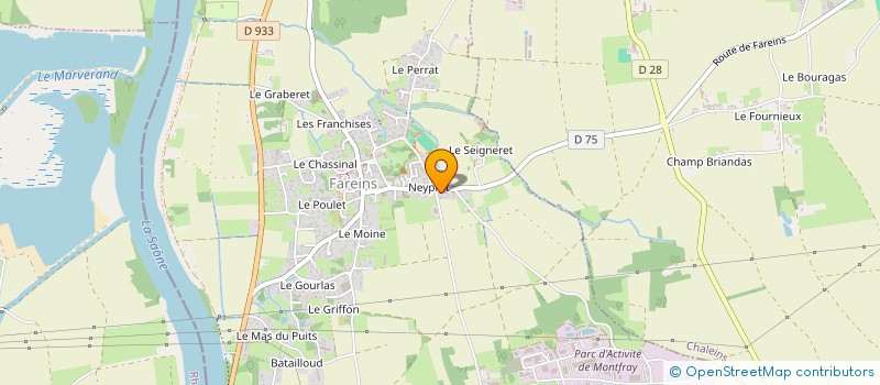 localisation de l'entreprise MADAME DELPHINE BOURDIN  FAREINS