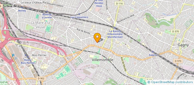 localisation de l'entreprise MADAME DELPHINE BOURLIER à VILLEMOMBLE