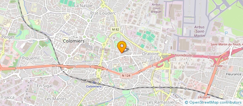 localisation de l'entreprise MADAME DELPHINE BOURLIER à COLOMIERS