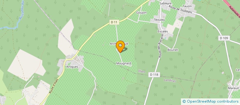 localisation de l'entreprise MADAME DELPHINE BOURNICHE  ILLATS