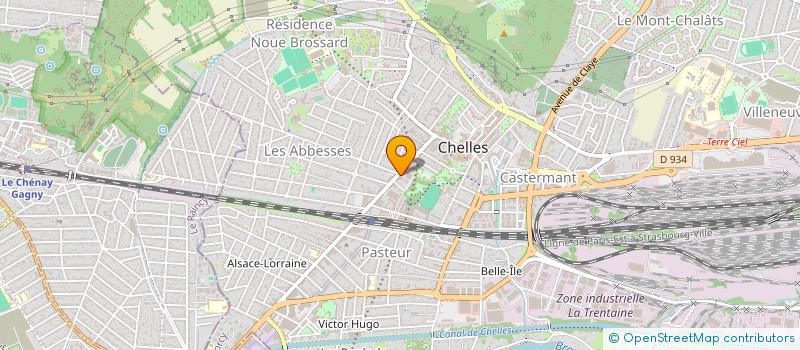 localisation de l'entreprise MADAME DELPHINE BOURRAT  CHELLES