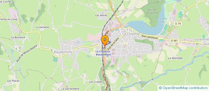 localisation de l'entreprise MADAME DELPHINE BOURSIN à LA CLAYETTE