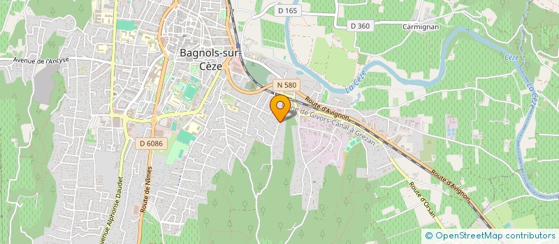 localisation de l'entreprise MADAME DELPHINE BOUTIN  BAGNOLS-SUR-CEZE