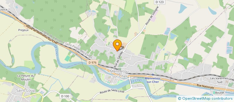 localisation de l'entreprise MADAME DELPHINE BREGIER  MENNETOU-SUR-CHER