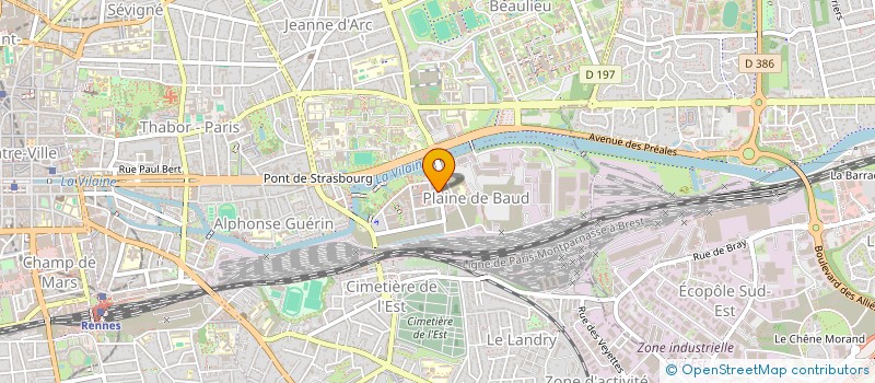 localisation de l'entreprise MADAME DELPHINE BRIEND  RENNES