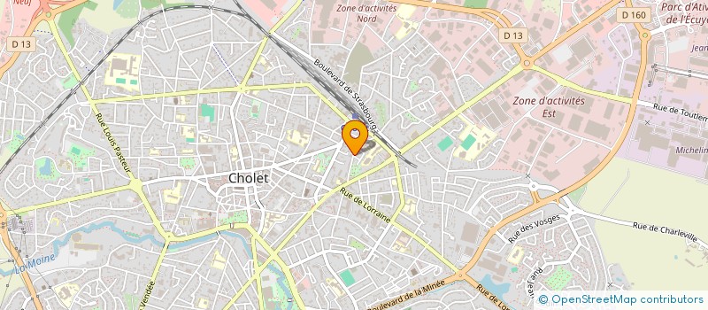 localisation de l'entreprise MADAME DELPHINE BROCHET à CHOLET