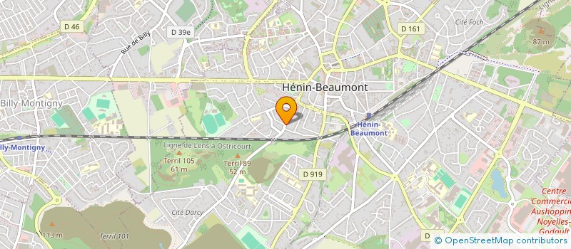 localisation de l'entreprise MADAME DELPHINE BROGNIART à HENIN-BEAUMONT