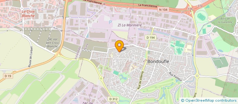 localisation de l'entreprise MADAME DELPHINE BRON à BONDOUFLE