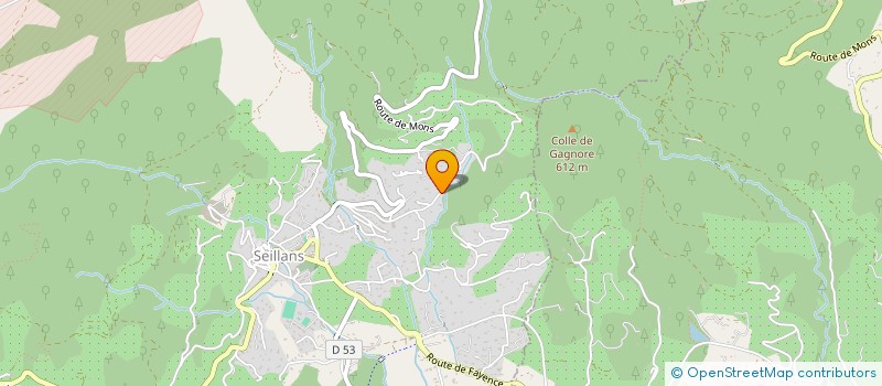 localisation de l'entreprise MADAME DELPHINE BRUN  SEILLANS