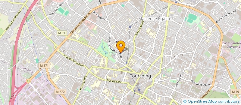 localisation de l'entreprise MADAME DELPHINE BRUN à TOURCOING