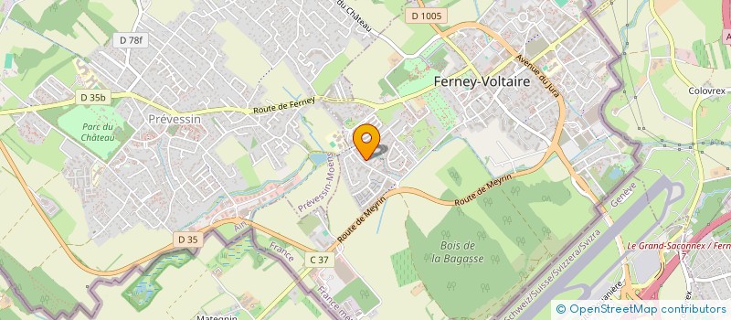 localisation de l'entreprise MADAME DELPHINE BRUN à FERNEY-VOLTAIRE