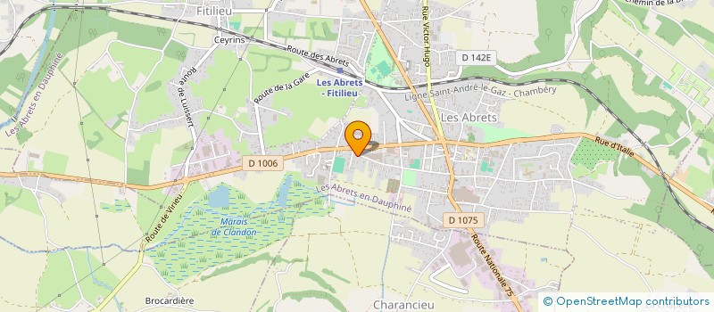 localisation de l'entreprise MADAME DELPHINE BRUN-COSME  LES ABRETS-EN-DAUPHINE