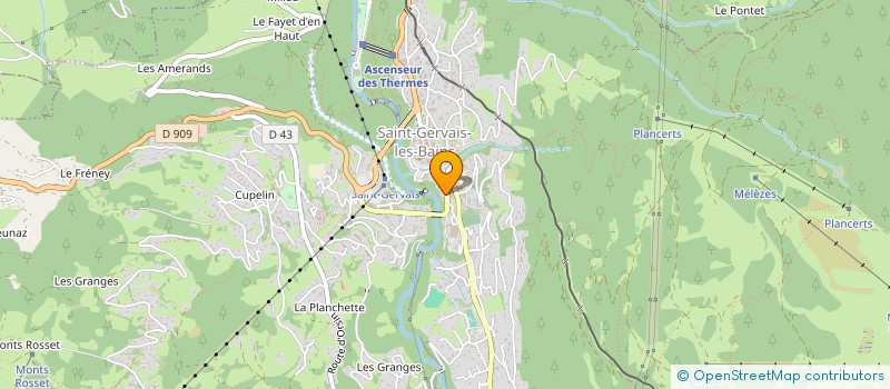 localisation de l'entreprise MADAME DELPHINE BUCHETON  SAINT-GERVAIS-LES-BAINS