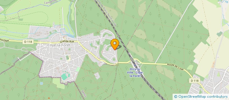 localisation de l'entreprise MADAME DELPHINE BUNEL  COYE-LA-FORET