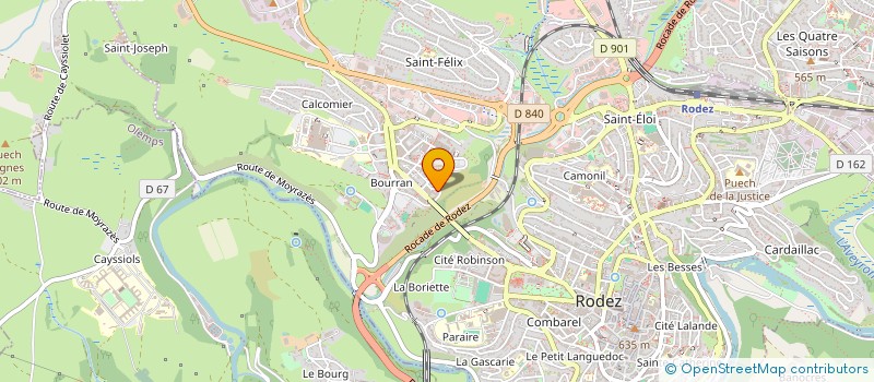 localisation de l'entreprise MADAME DELPHINE BURGUIERE à RODEZ