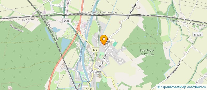 localisation de l'entreprise MADAME DELPHINE CADET  WATTEN