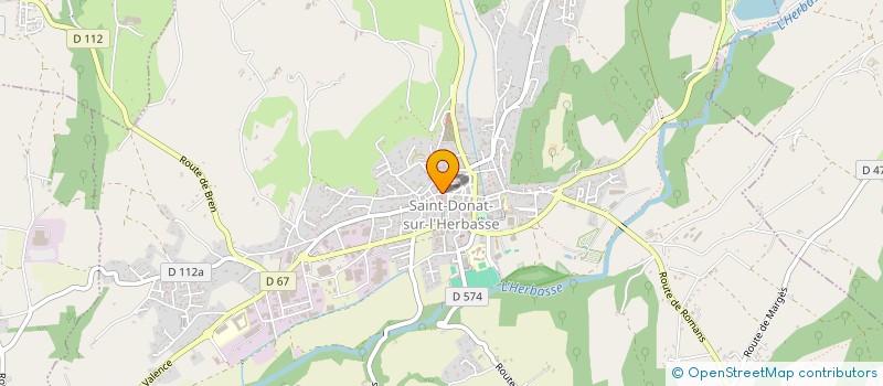 localisation de l'entreprise MADAME DELPHINE CADORE à SAINT-DONAT-SUR-L'HERBASSE