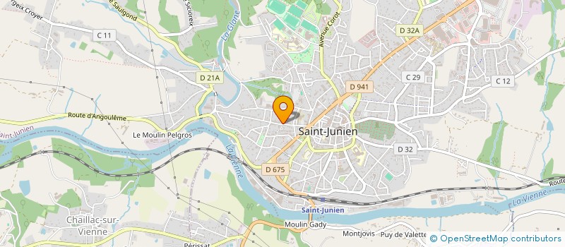 localisation de l'entreprise MADAME DELPHINE CAILLAUD à SAINT-JUNIEN