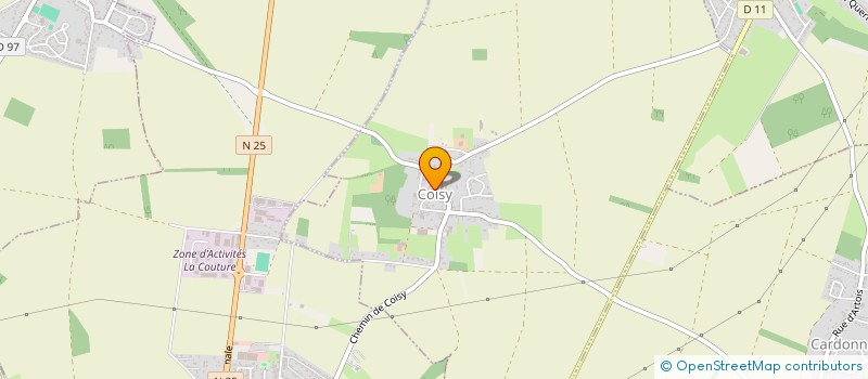 localisation de l'entreprise MADAME DELPHINE CAILLEUX  COISY