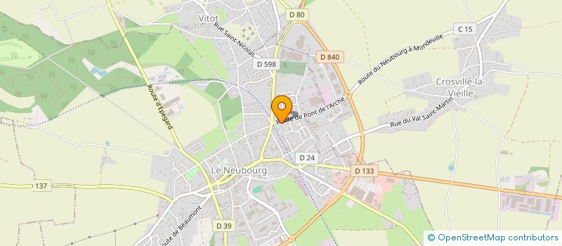 localisation de l'entreprise MADAME DELPHINE CANTREL  LE NEUBOURG