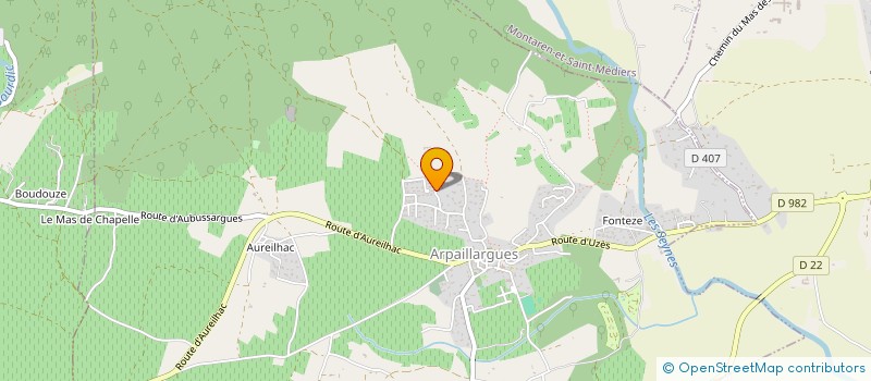 localisation de l'entreprise MADAME DELPHINE CAPRON  ARPAILLARGUES-ET-AUREILLAC