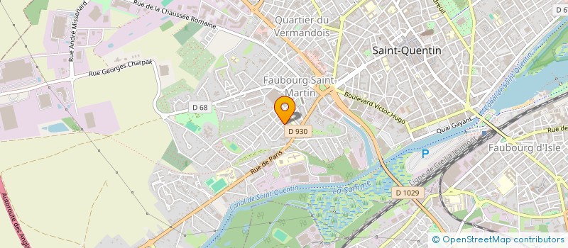 localisation de l'entreprise MADAME DELPHINE CARBONNIER à SAINT-QUENTIN