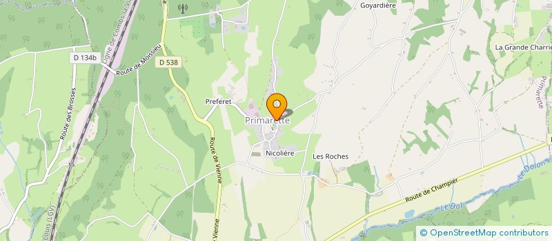 localisation de l'entreprise MADAME DELPHINE CARCEL  PRIMARETTE