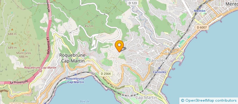 localisation de l'entreprise MADAME DELPHINE CARTIAUX à ROQUEBRUNE-CAP-MARTIN