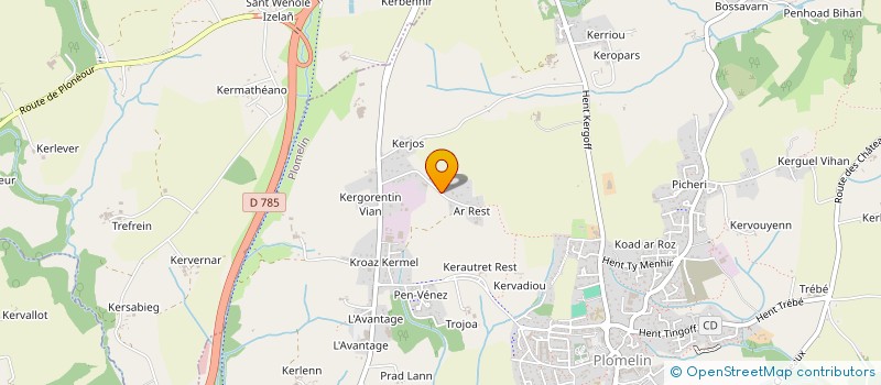 localisation de l'entreprise MADAME DELPHINE CARVAL  PLOMELIN