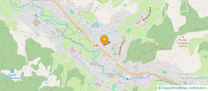 localisation de l'entreprise MADAME DELPHINE CASTELLI  LE THILLOT