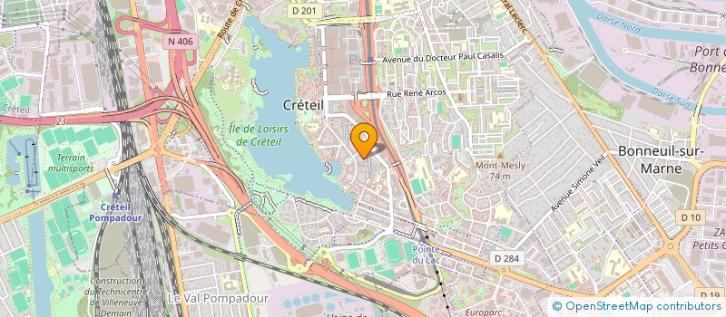 localisation de l'entreprise MADAME DELPHINE CAUCHY  CRETEIL