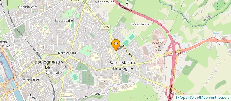 localisation de l'entreprise MADAME DELPHINE CAUX  SAINT-MARTIN-BOULOGNE