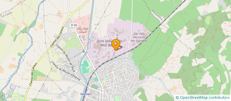 localisation de l'entreprise MADAME DELPHINE CELADES  VAUVERT