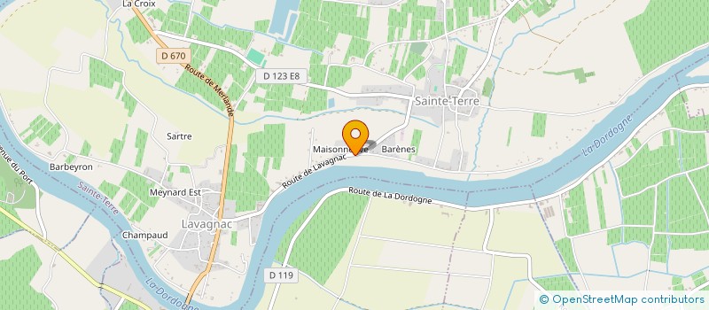 localisation de l'entreprise MADAME DELPHINE CELLIER à SAINTE-TERRE