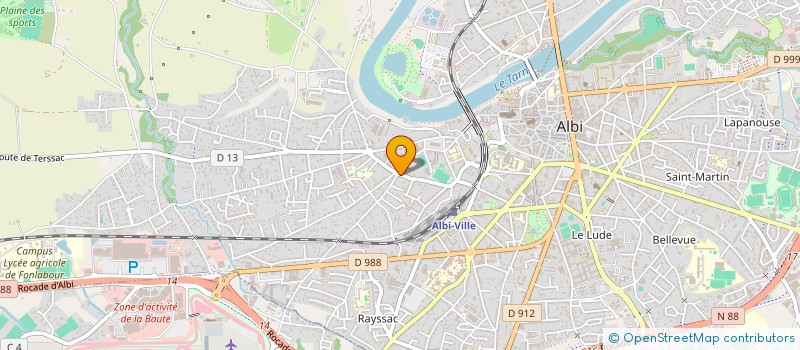 localisation de l'entreprise MADAME DELPHINE CERLES à ALBI