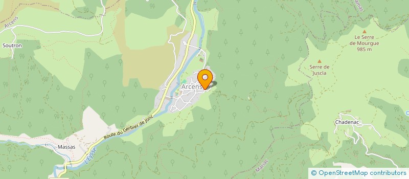 localisation de l'entreprise MADAME DELPHINE CHAMBA  ARCENS