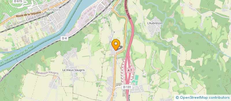 localisation de l'entreprise MADAME DELPHINE CHANAL  REVENTIN-VAUGRIS