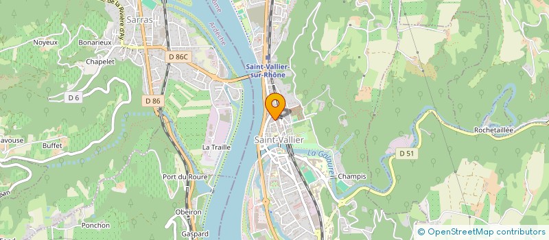 localisation de l'entreprise MADAME DELPHINE CHANCRIN  SAINT-VALLIER